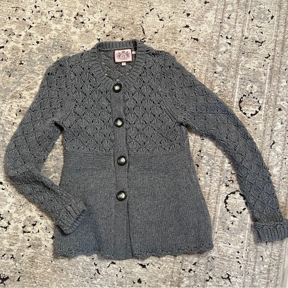 Juicy Couture Size S Beautiful Button Front Sweater - Picture 10 of 10